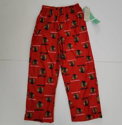 National Hockey League Boys' Size X S L Chicago Blackhawks Pajama Pants NWT Cover