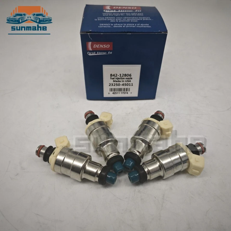 4x Denso Fuel Injectors For 1976-1985 Toyota Celica 2.6L 2.8L V6 23250-45011 NEW Foto 1 de 4