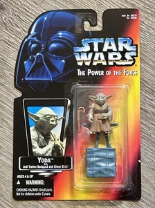 Yoda Star Wars Power of the Force Action Figure 1995 Kenner POTF Vintage - Afbeelding 1 van 12