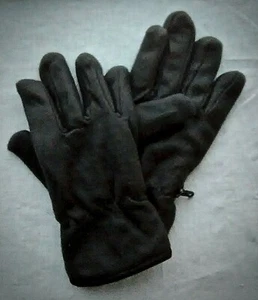 BLACK Felted Polyester Medium-weight GLOVE LINERS     Size Med-Lg - Picture 1 of 1