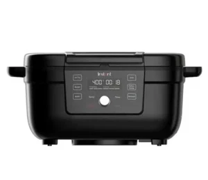 Insta pot 4 qt. Indoor Grill and Air Fryer Black with OdorEase and ClearCook - Picture 1 of 3