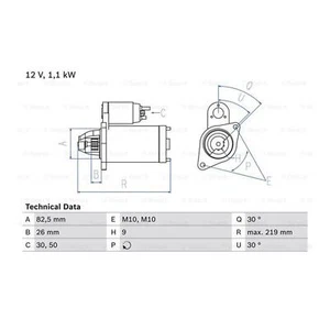 STOCK CLEARANCE STARTER MOTOR FOR E/SLK/CLK 200,230+KOMP/SPR/VITO/LT2 2.3i 96- - Picture 1 of 3