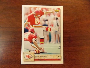 FOOTBALL CARD 1992 UPPER DECK NICK LOWERY #582 - Picture 1 of 1