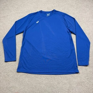 Asics Men's Shirt Size X L Blue Long Sleeve Running Performance Breathable - Picture 1 of 8