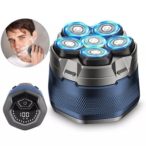 Men Head Shaver for Bald Men 6D Magnetic Electric Razor LED Display Waterproof - Picture 1 of 10