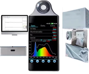 Spettrometro Misuratore di Illuminazione Spettrale PPFD Meter PAR Misuratore Quantico 380-780nm - Foto 1 di 15