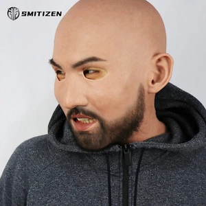Máscara de silicona MichaelMale para hombre SMITIZEN barba negra cosplay fetiche cara falsa - Imagen 1 de 13