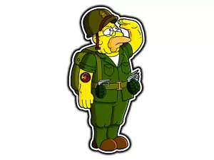 #2031 Hellfish Grampa Abe wasserdichter Vinyl-Aufkleber Sticker gestanzt - Bild 1 von 1