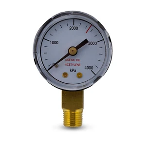 High Pressure Gauge 4000KPA for Acetylene Regulator - Flow Meter - Fuel - OXY - Picture 1 of 4