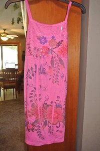 Girls size L (10-12) Pink Summer Dress with sequins by Xhilaration/casual/party - Picture 1 of 8