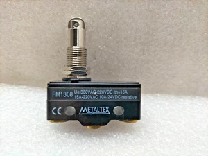 Metaltex FM1308 Roller Actuator Limit Switch LOT OF 2 PCS - Picture 1 of 8