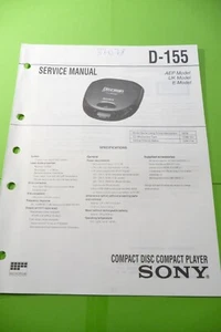 Service manual for Sony D-155 Discman, original! - Picture 1 of 1