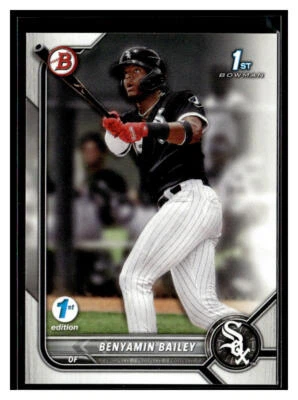 2022 Bowman 1st Edition #BPPF-8 Benyamin Bailey Chicago White Sox - Image 1 of 2