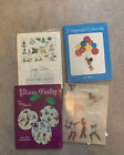  Lot Of 4, Stained Glass Pattern Books, Pre-owned