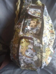 Union Bay Damen Baumwolle Crossbody Rucksack Seilgriff Katzenmotiv - Bild 1 von 12