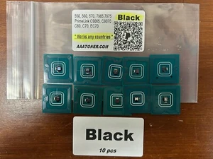 10 SCHWARZ Toner Chip für Xerox C60, C70, EC70, Xerox Color 550, 560, 570 Refill - Bild 1 von 3