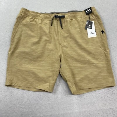 Rip Curl Shorts Mens XXL Dark Khaki Boardwalk Jackson Volley Drawstring - Image 1 of 4