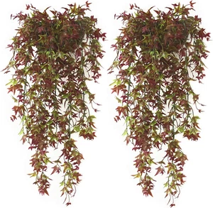 Artificial Hanging Vine Plants for Outdoor Decor, Plastic Ivy Garland Fake Vines - Picture 1 of 9
