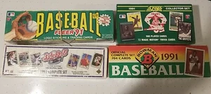 Sealed 1991 Fleer, Score, Upper Deck, And Bowman Baseball Complete Set - Picture 1 of 1