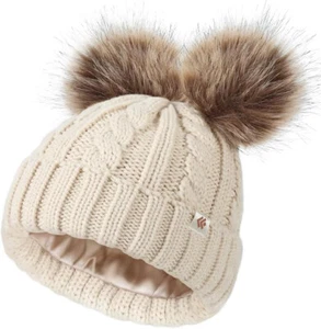Creekstone Bobble Hat Satin, it turns up your Elegance and Boldness to Max Level - Picture 1 of 11