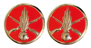 PAIRE D'INSIGNES DE COLLET ZOUAVE INFANTERIE NEUF ARMEE TENUE CEREMONIE SORTIE - Imagen 1 de 1