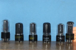 Radio Tubes 25L6GT 25L6 Mixed Off Brands Champion Admiral Etc Set of 6 - Picture 1 of 3