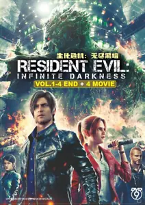 DVD Resident Evil Infinite Darkness Vol 1-4END+4 Movie English Dubbed All Region - Picture 1 of 4