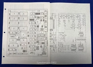 Original Peavey MINX 110 Foldout Schematic & Parts List - Picture 1 of 1