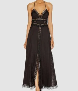 Maxi abito donna nero Imagen all'uncinetto Charo Ruiz $474 taglia L - Foto 1 di 4