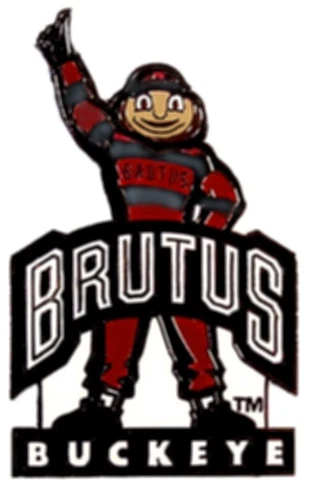 The Ohio State University Pin Ohio State Buckeyes Pin OSU Mascot Brutus NCAA Pin Cover