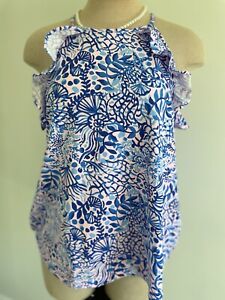 NW Without Tag Lilly Pulitzer  Size L, Billie Tank Top Pink/Blue Retail $ 58