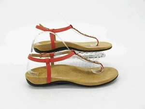 Sandalia Vionic para mujer Lizbeth talla 8M cuero correa en T tanga zapatos usados qp - Imagen 1 de 12