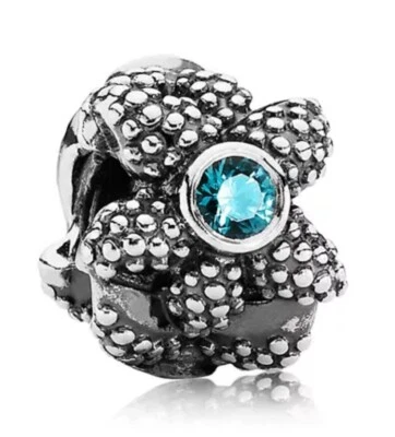 Authentic Pandora Sea Star Starfish Bead Charm Sterling Silver 925  791163SST - Image 1 of 4