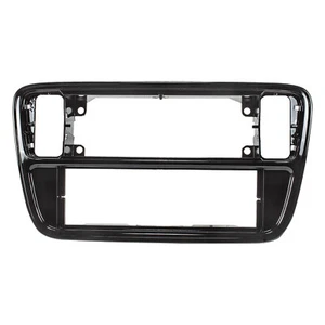 Radioblende kompatibel mit VW UP Seat Mii Skoda City Go ab 2011 piano schwarz - Bild 1 von 4