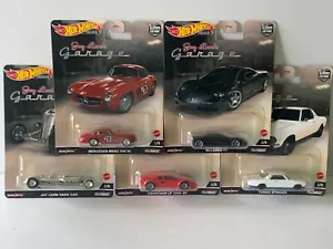 HOT WHEELS PREMIUM CAR CULTURE JAY LENOS GARAGE SET MERCEDES MCLAREN LAMBORGHINI - Picture 1 of 7