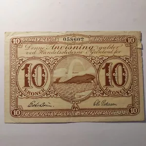 Ballena de 10 coronas de Groenlandia 1953-1967 - Imagen 1 de 2