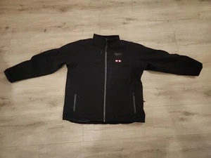 Men's Large Milwaukee M12 12V Cordless TOUGHSHELL Black Heated Jacket - Picture 1 of 11
