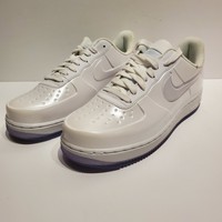 NIKE AIR FORCE 1 FOAMPOSITE CUP CUPSOLE AH6771 001 TRIPLE ALL BLACK - HIGH STRAP