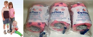 ANDOVER CO-FLEX NL 3"x5Yds 3-PACK Purple Hearts Neon Pink Elastic Bandages USA - Picture 1 of 3