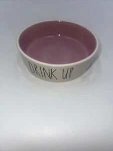 Rae Dunn Cat Bowl Dish DRINK PINK Artisan Collection By Magenta - Picture 1 of 3