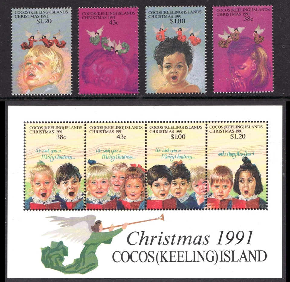 Cocos Keeling Island 1991 Sc# 244-48 s/s - Juego de Navidad. MNH Cv $13,75 Foto 1 de 1