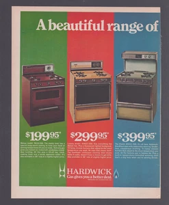 1971 Print Ad  Hardwick Stoves Range Gas Gives You a Better Deal - Picture 1 of 2