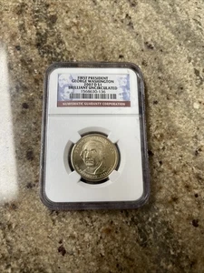 2007 D Presidential Dollar $1 George Washington 1st President NGC Brilliant Unc - Picture 1 of 4