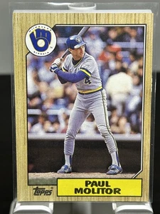 1987 Topps - #741 - Paul Molitor - Milwaukee Brewers - Foto 1 di 2