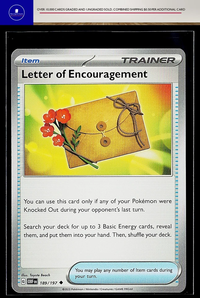 Prize Pack Series Cards Letter of Encouragement #189/197 Uncommon - Image 1 of 1