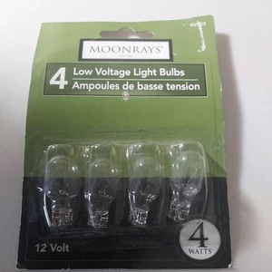 Moonrays 95503 Low Voltage Light Bulbs Clear 4 Pack 12V....4watts - Picture 1 of 3