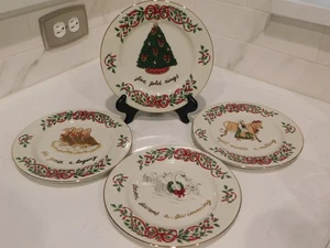 Centurion Collection 12 Days of Christmas Salad Plates Five thru Eight - Picture 1 of 6