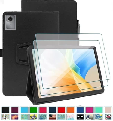 Funda tipo folio de cuero con soporte abatible para Lenovo Idea Tab 11" TB336ZU/TB336FU 2025 Foto 1 de 4