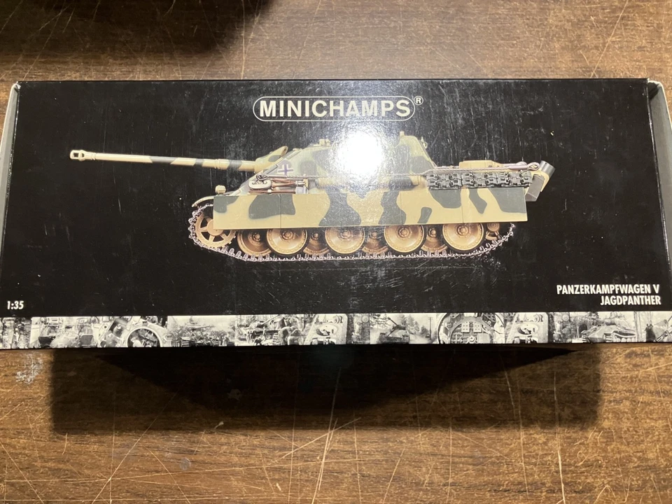 Tanque Jagdpanther alemán Minichamps metal escala 1:35 Segunda Guerra Mundial Foto 1 de 1