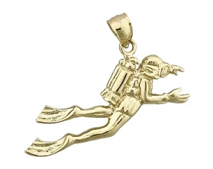 Ciondolo subacqueo in oro 14 carati - Foto 1 di 6